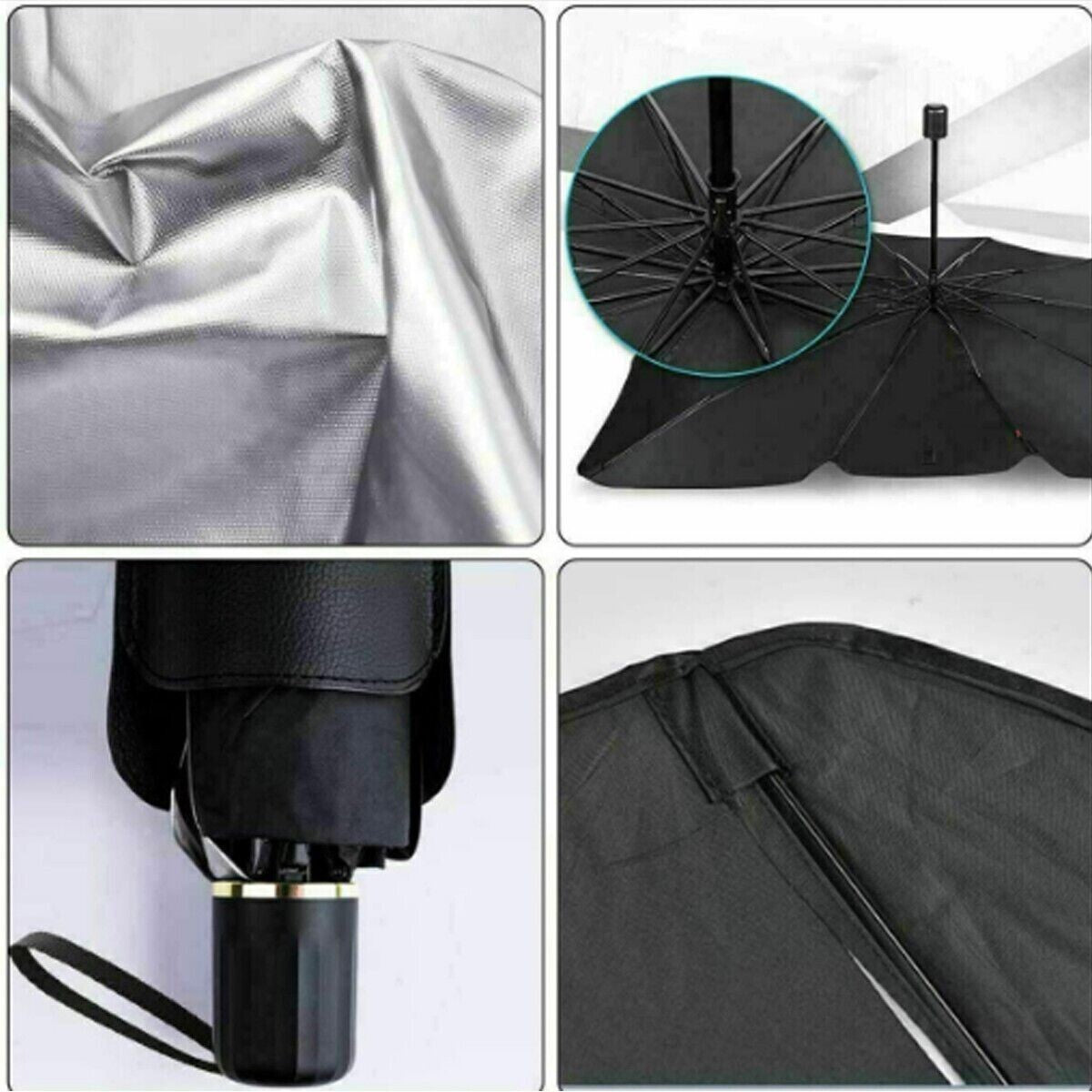PARASOLE per AUTO PARABREZZA ANTERIORE PIEGHEVOLE OMBRELLO PORTATILE AS-06636