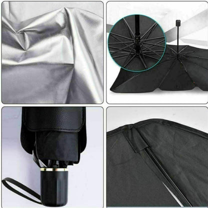 PARASOLE per AUTO PARABREZZA ANTERIORE PIEGHEVOLE OMBRELLO PORTATILE AS-06636